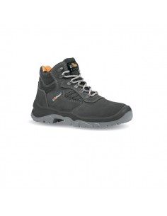Upower Real L Calzado de Seguridad Altos - Talla 35 - Empeine Gamuza Transpirable-Puntal Acero-Antiperforacion