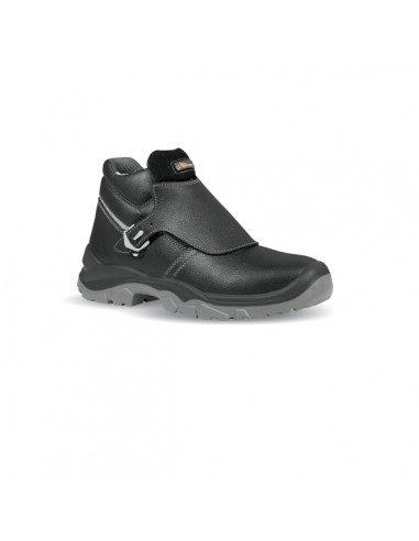 Upower Crocodile L Calzado de Seguridad Altos - Talla 37 - Cuero Impreso Hidrofugo-Puntal en Acero-Antiperforacion-Suela