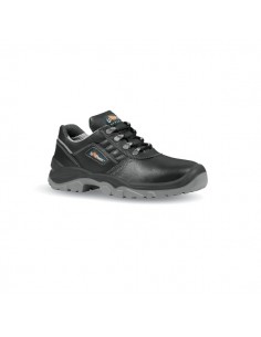Upower Tongue L Calzado de Seguridad Bajos - Talla 44 - Empeine Cuero Hidrofugo-Puntal Acero-Antiperforacion