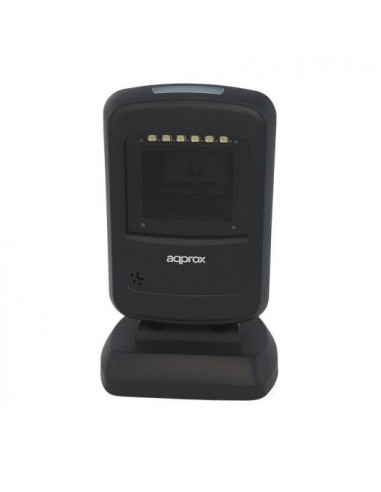 Approx Lector de Codigos de Barras Sobremesa - Indicador LED y Beeper - Disparo Manual y Automatico