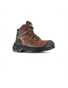 Upower Helsinki UK S ESD Calzado de Seguridad Altos y Robustos - Talla 48 - Piel Pull-Up Hidrofuga-Puntera Composite Airtoe
