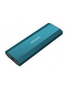 Aisens Caja Externa M.2 (NGFF) - SATA NVMe a Usb3.1 Gen2 - Color Azul