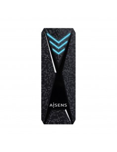 Aisens Carcasa Externa SSD M.2 NGFF NVMe USB-C 3.2 Gen2 - Iluminacion LED RGB