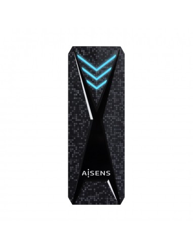 Aisens Carcasa Externa SSD M.2 NGFF NVMe USB-C 3.2 Gen2 - Iluminacion LED RGB