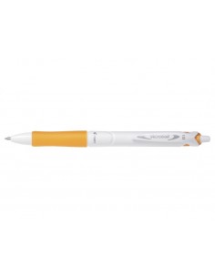 Pilot Boligrafo de Bola Retractil Acroball PureWhite - Recargable - Fabricado con Plastico Reciclado - Punta Redonda 1mm -