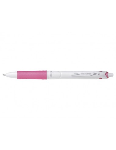 Pilot Boligrafo de Bola Retractil Acroball PureWhite - Recargable - Fabricado con Plastico Reciclado - Punta Redonda 1mm -