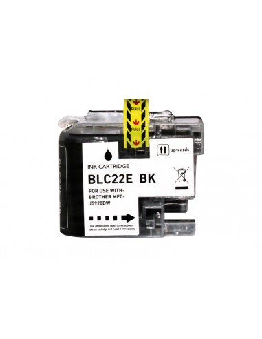 Brother LC22E Negro Cartucho de Tinta Generico - Reemplaza LC22EBK