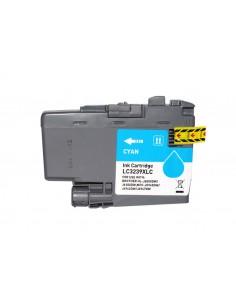 Brother LC3239XL Cyan Cartucho de Tinta Pigmentada Generico - Reemplaza LC3239XLC