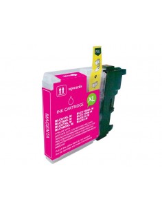 Brother LC980XL LC1100XL LC985XL Magenta Cartucho de Tinta Generico - Reemplaza LC980M LC1100M LC985M