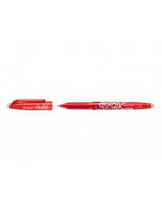 Pilot Boligrafo de Gel Borrable Frixion Ball - Punta de Bola Redonda 0.7mm - Trazo 0.4mm - Grip Ergonomico - Color Rojo
