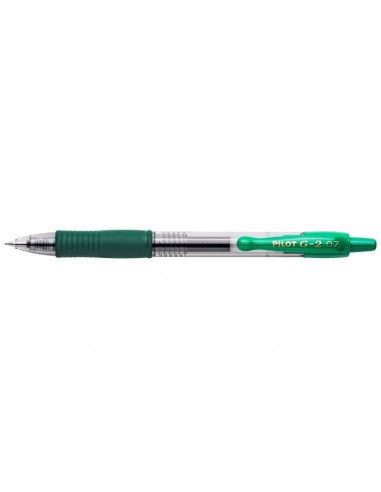 Pilot Boligrafo de Gel G2 Rollerball Retractil - Recargable - Punta de Bola Redonda 0.7mm - Trazo 0.32mm - Grip Ergonomico -