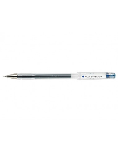 Pilot Boligrafo de Gel G-Tec C4 - Extra Fino - Recargable - Punta de Bola 0.4mm - Trazo 0.2mm - Color Azul