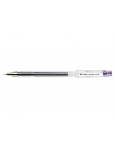 Pilot Boligrafo de Gel G-Tec C4 - Extra Fino - Recargable - Punta de Bola 0.4mm - Trazo 0.2mm - Color Violeta