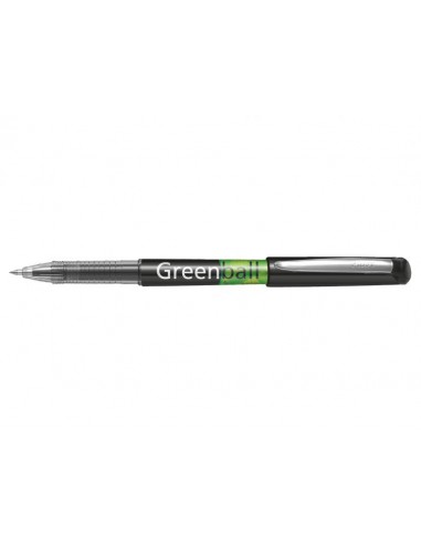 Pilot Boligrafo de Tinta Liquida Greenball - Recargable - Fabricado con Plastico Reciclado - Punta Media 0.7mm - Trazo 0.35mm