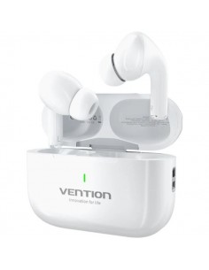 Vention Echo Lite E11 Auriculares Bluetooth 5.4 con Estuche de Carga - True Wireless - 6h Autonomia - Color Blanco