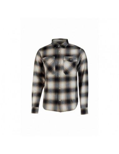 Upower Cedar Camisa de Trabajo Hombre - Talla S - Alto Rendimiento Termico-Franela Suave a Cuadros-Bolsillos con Botones