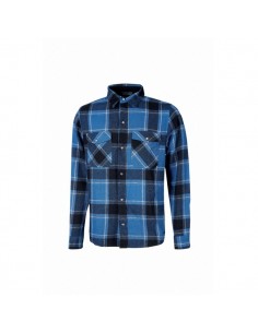 Upower Cedar Camisa de Trabajo Termica - Talla 4XL - Franela a Cuadros-Bolsillos con Botones Perlados-Revestimiento