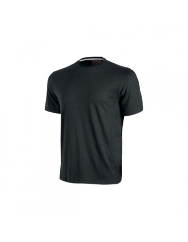 Upower Road Camiseta de Manga Corta en Polycotton Jersey - Talla 4XL - Slim-Fit-Cuello Acanalado Elastico-Bolsillo para