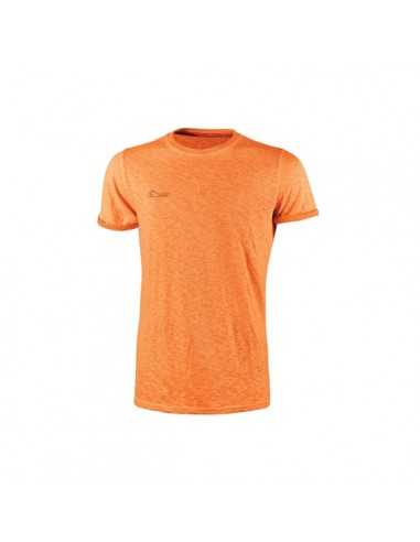 Upower Fluo Camiseta de Manga Corta - Talla 3XL - Algodon Flameado-Tejido Transpirable-Ajuste Slim-Fit-Cuello Redondo