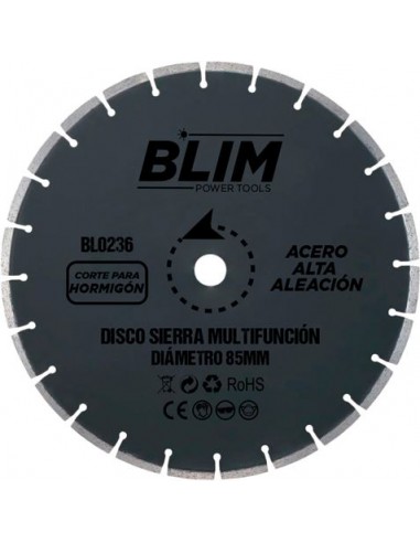 Blim Disco Corte de Hormigon y Marmol para Sierra Multifuncion 85mm