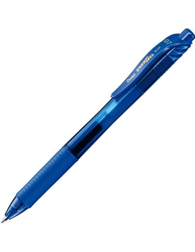 Pentel Energel X Boligrafo de Bola Retractil - Punta 0.7mm - Trazo 0.35mm - Tinta Gel - Recargable - Grip de Agarre - 50-de