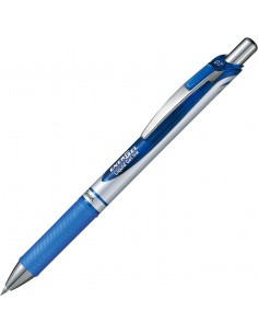 Pentel Energel Boligrafo de Bola Retractil - Punta 0.7mm - Trazo 0.35mm - Tinta Gel - Recargable - Grip de Agarre - Clip de