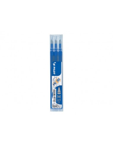 Pilot Recambio de gel borrable para Frixion Ball-Frixion Clicker - Pack de 3 unidades - Punta de bola redonda 0.7mm - Trazo