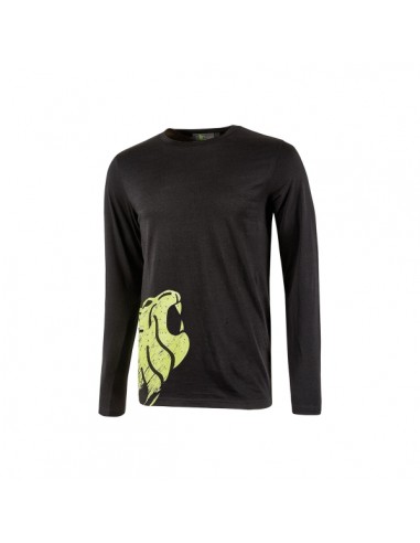 Upower Alien Camiseta de Manga Larga de Algodon - Talla 4XL - Corte Ajustado-Cuello Redondo Acanalado-Impresion Serigrafica