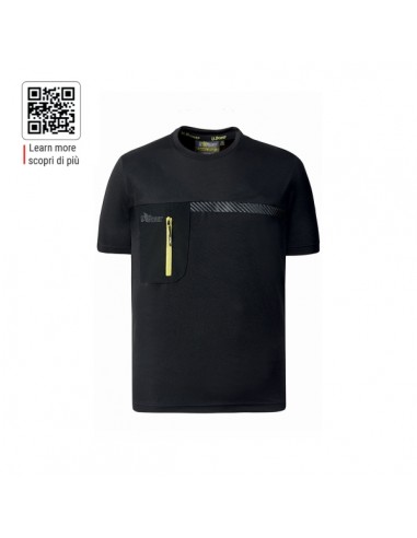 Upower Christal Camiseta Hombre con Termorregulacion Inteligente - Talla S - Efecto Antimicrobiano-Detalles Reflectantes