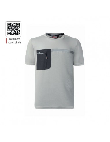Upower Christal Camiseta Hombre con Termorregulacion Inteligente - Talla 3XL - Efecto Antimicrobiano-Detalles Reflectantes