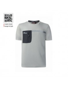 Upower Christal Camiseta T-Shirt Hombre - Talla 4XL - Termorregulacion Inteligente-Efecto Antimicrobiano-Detalles