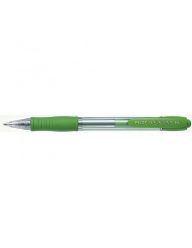 Pilot Boligrafo de Bola Retractil SuperGrip - Punta Redonda 1.0mm - Trazo 0.27mm - Tinta de Aceite - Grip Ergonomico - Color