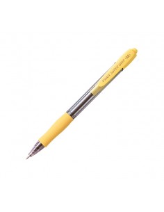 Pilot Boligrafo de Bola Retractil SuperGrip - Punta Redonda 1.0mm - Trazo 0.27mm - Tinta de Aceite - Grip Ergonomico - Color