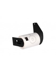 Brother DK11207 - Etiquetas Genericas Precortadas Circulares para CD DVD - 58 mm de Diametro - 100 Unidades - Texto negro