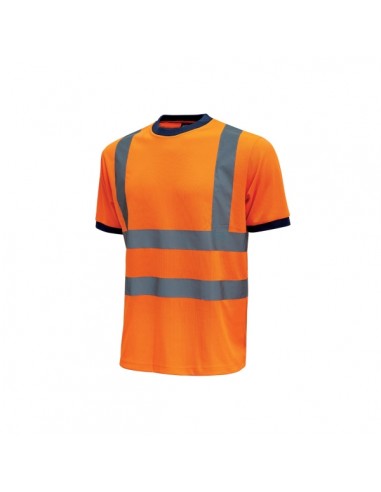 Upower Glitter Camiseta con Rayas Reflectantes - Talla 3XL - Cuello y Mangas Elasticas-Banda para el Sudor-Alta