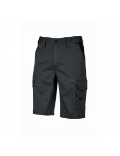 Upower Bonito Pantalones Cortos de Trabajo de Algodon Elastizado - Talla XL - Frescos y Comodos-Cinturilla Elastica-Cierre