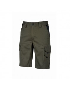 Upower Bonito Pantalones Cortos de Trabajo de Algodon Elastizado - Talla M - Bolsillos Multifuncionales-Cinturilla Elastica