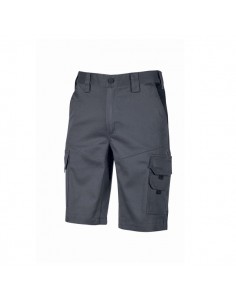 Upower Bonito Pantalones Cortos de Trabajo de Algodon Elastizado - Talla 2XL - Frescos y Comodos-Bolsillos Multifuncionales