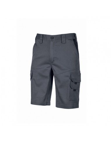 Upower Bonito Pantalones Cortos de Trabajo de Algodon Elastizado - Talla 2XL - Frescos y Comodos-Bolsillos Multifuncionales