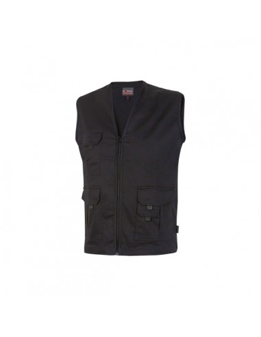 Upower Chica Chaleco Multibolsillos de Algodon Elastico - Talla 3XL - Ligero-Cierre Cremallera Frontal-Espacio para