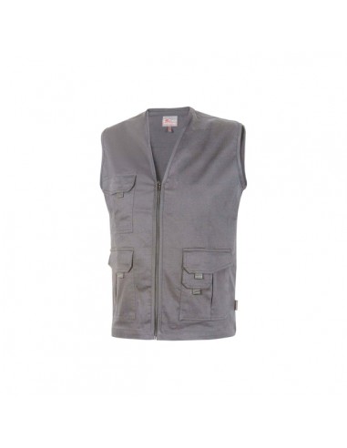 Upower Chica Chaleco Multibolsillos de Algodon Elastico - Talla 3XL - Ligero-Cierre Cremallera Frontal-Espacio para