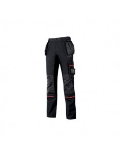 Upower Race Pantalon de Alta Calidad - Talla 44 - Multiples Bolsillos Desmontables-Cintura Ajustable-Paneles Elasticos