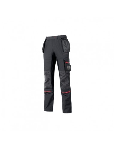 Upower Race Pantalon - Talla 44 - Multiples Bolsillos Desmontables-Refuerzos en Cordura-Detalles Reflectantes-Proteccion