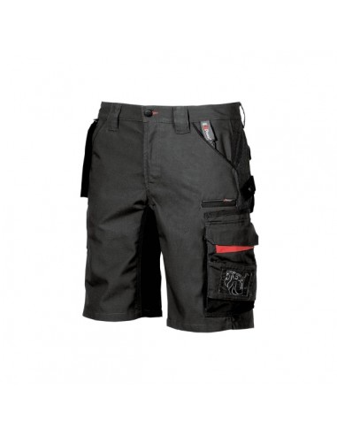 Upower Start Bermuda de Trabajo Funcional - Talla 56 - Bolsillo Desmontable-Multiples Compartimentos-Refuerzos Cordura