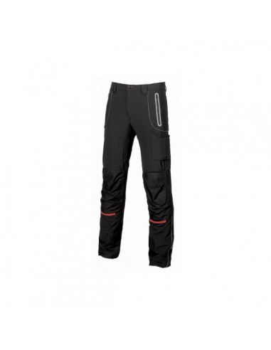 Upower Pit Pantalon Soft Shell - Talla 44 - Confort Maximo-Waterproof-Insertos Reflectantes-Antiabrasion-Multiples