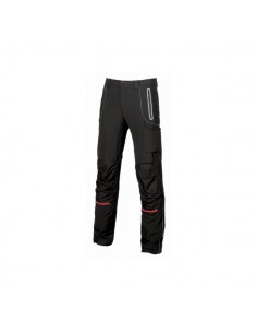 Upower Pit Pantalon Soft Shell - Talla 60 - Confort Maximo-Waterproof-Insertos Reflectantes-Antiabrasion-Multiples