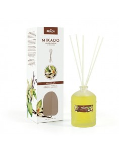 Prady Ambientador Mikado Vainilla - Frasco de Cristal 100 ml y Varitas Difusoras