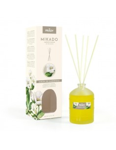 Prady Ambientador Mikado Jardin de Gardenias - Frasco de Cristal 100 ml y Varitas Difusoras