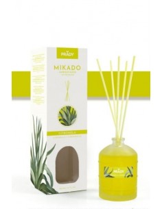 Prady Ambientador Mikado Citronela - Frasco de Cristal 100 ml y Varitas Difusoras