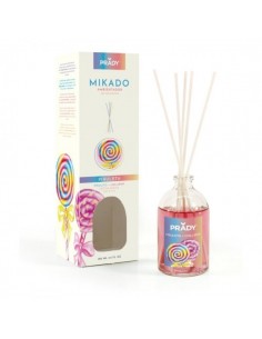 Prady Ambientador Mikado Piruleta - Frasco de Cristal 100 ml y Varitas Difusoras